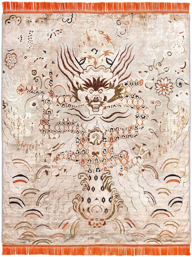RUG-STAR_Ikat_Dragon_04_CopperOrange_CreamFineLines_CC-IK4GCO-CF-SWPE-OX_BS